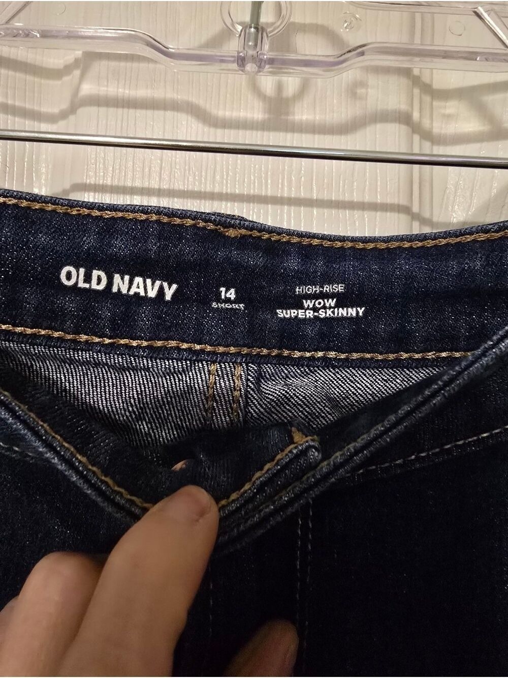 Old Navy High Rise Super Skinny Jeans Size 14 Short - Picture 3 of 3